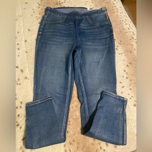 high rise jean legging